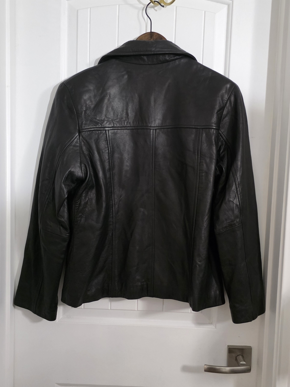 Jones New York Genuine Leather Black Jacket – Size M - Picture 8 of 9
